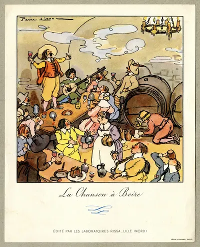 La chanson à boire by Laboratoires Rissa, 1910-1950 — digital art print download