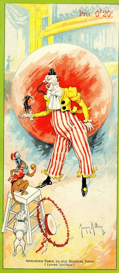 Affichette cirque by Maurice Milliere — digital art print download