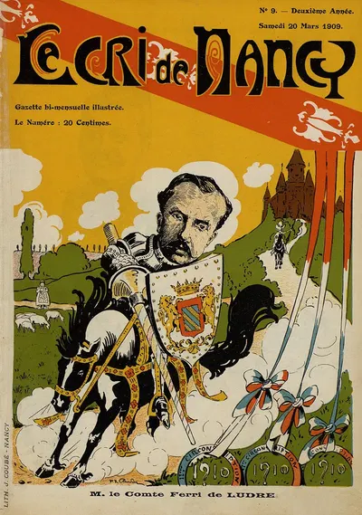 М. граф Ферри де Людр by Пьер Рожер Клоден, 1909 — digital art print download