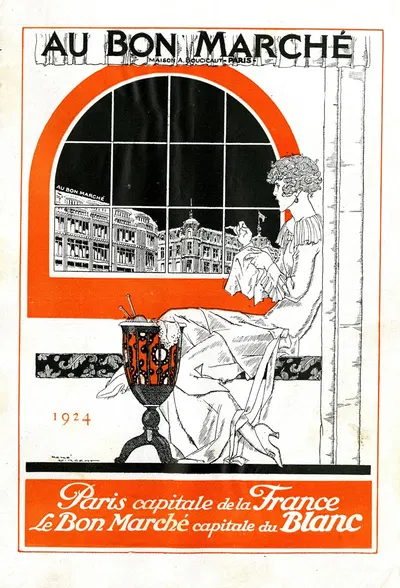 Au Bon marché by René Vincent, 1924 — digital art print download