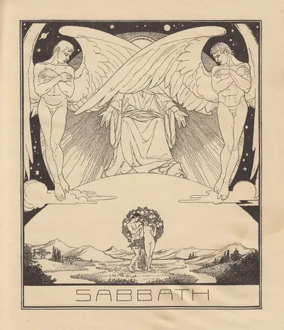 Sabbath by Эфраим Моисеевич Лилиен, 1922 — digital art print download