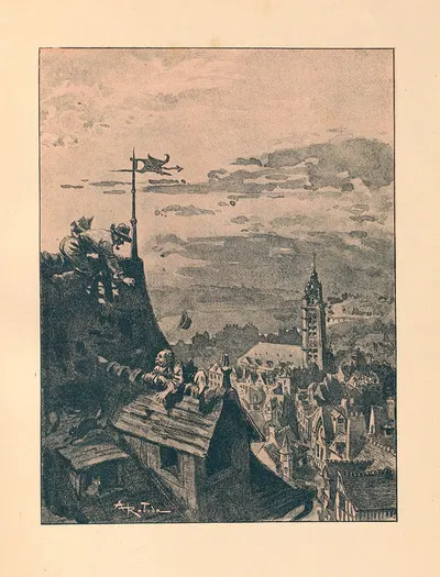 L'Héritage Sigismond. by Albert Robida, 1895 — digital art print download