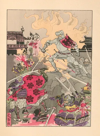 Un Roman Franco-Japonais. by Albert Robida, 1895 — digital art print download