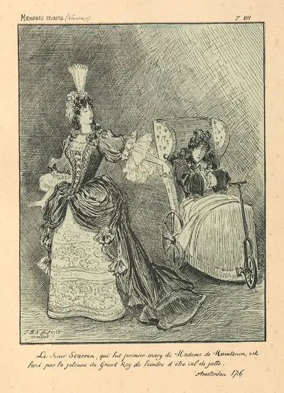 Les estrennes du Poéte Scarron by Albert Robida, 1895 — digital art print download