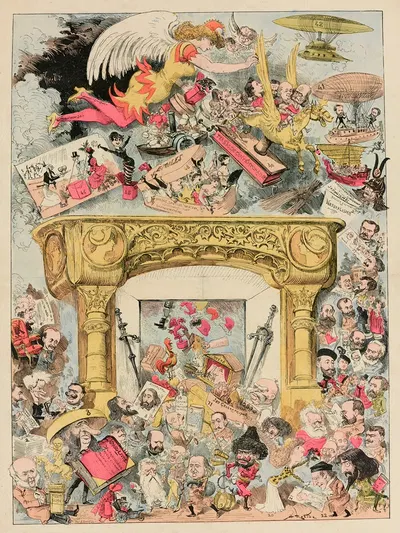 Supplément pour La Caricature, n° 261, 27 décembre 1884 by Albert Robida, 1884 — digital art print download