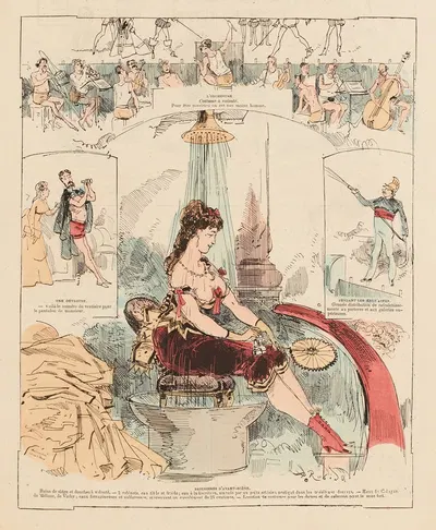 Théâtre d'été, projet philantropique et hydrothérapique by Albert Robida — digital art print download