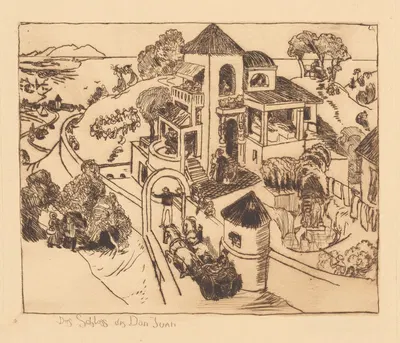 Das Schloss des Don Juan by Albert Welti, 1910 — digital art print download