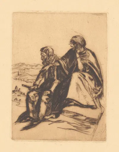 Die Alten by Albert Welti, 1901 — digital art print download
