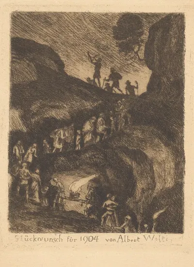 Glückwunsch für 1904 by Albert Welti, 1904 — digital art print download
