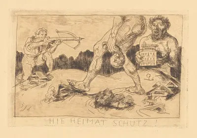 Hie Heimat Schutz! by Albert Welti, 1911 — digital art print download