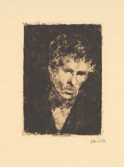 Selbstbildnis by Albert Welti, 1900 — digital art print download