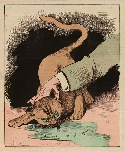 Le nez dedans by André Gill, 1875 — digital art print download