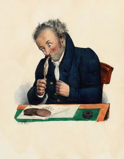 Le Poëte by Charles-Joseph Traviès de Villers — digital art print download