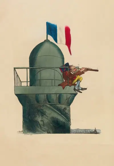 Tonnerre de D. j'crois qu'ils se f. de moi, avec leur République by Charles-Joseph Traviès de Villers, 1831 — digital art…