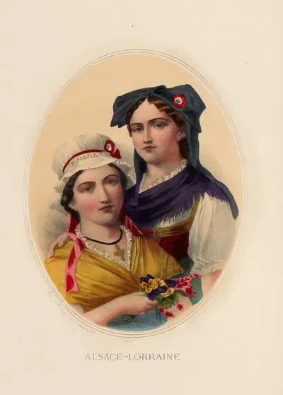 Эльзас-Лотарингия by Шевалье, 1878 — digital art print download