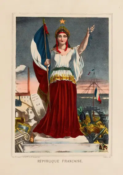 Французская республика by Шевалье, 1872-1878 — digital art print download