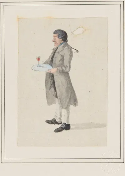 Официант курорта Блуменштайн by Эмануэль Дженнер, 1804 — digital art print download