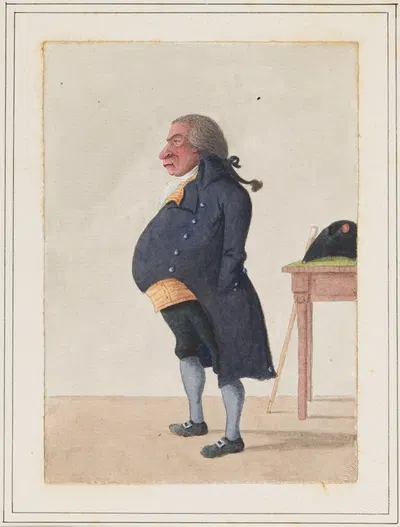 Ein Kurgast des Bads Blumenstein. Курортный гость Бадов Блуменштайн by Эмануэль Дженнер, 1804 — digital art print download