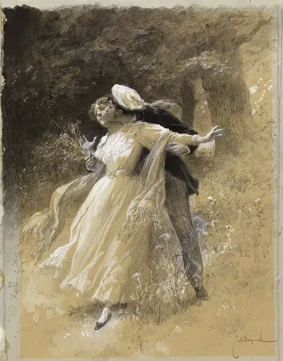 Когда вишни были съедены by Эмиль-Антуан Баяр, 1886 — digital art print download