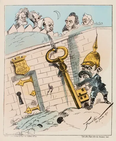 Ключ к ситуации Как пруссаки захватили Париж в январе 1871 by Фостен Бетбеде, 1871 — digital art print download