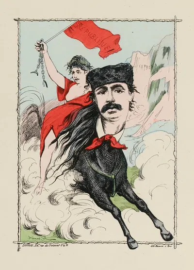 Менотти Сын Гарибальди Конь Независимости by Фостен Бетбеде, 1871 — digital art print download