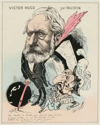 Виктор Гюго от Фастена by Фостен Бетбеде, 1870 — digital art print download