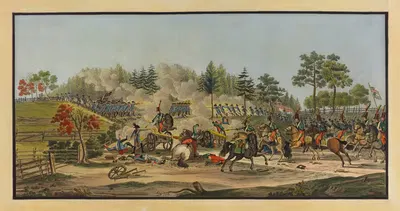 Атака и победа святого Николая под Нидау by Франсуа Алойс Мюллер, 1798 — digital art print download