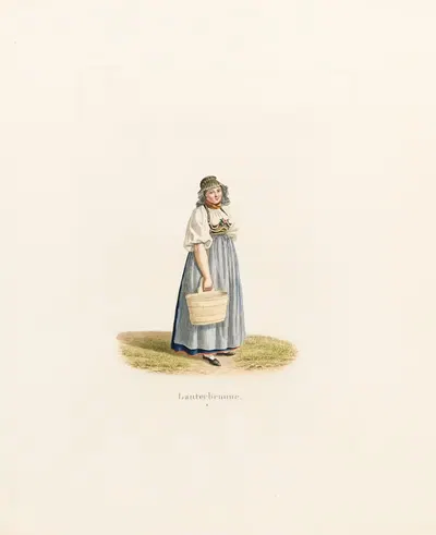 Лаутербрунне by Габриэль Лори младший, 1824 — digital art print download