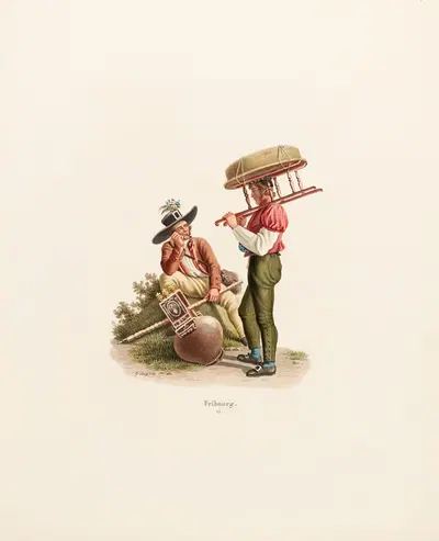 Фрибург by Габриэль Лори младший, 1824 — digital art print download