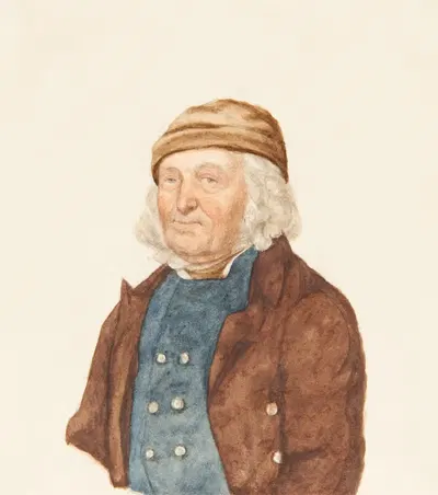 Бюст старого бернского крестьянина by Габриэль Лори младший, 1820 — digital art print download