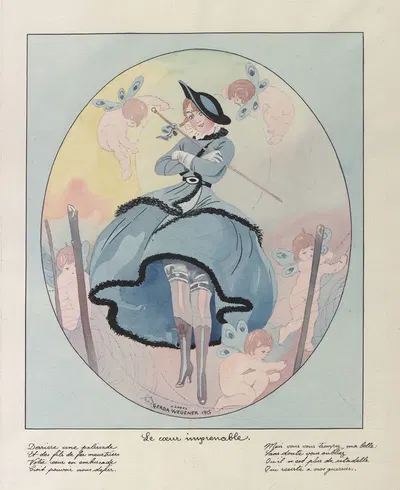 Неприступное сердце by Герда Вегенер, 1915 — digital art print download