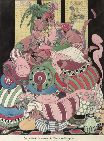 Мы слышим пушку в Константинополе by Герда Вегенер, 1915 — digital art print download