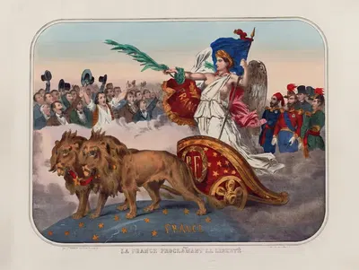 Франция провозглашает свободу by Госселен — digital art print download