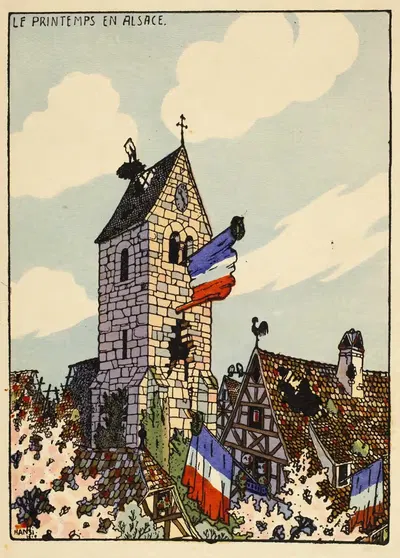 Меню – Отель Жебер, Альткирх – 6 мая 1919 by Ханси — digital art print download