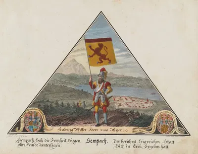 Семпах by Якоб Швеглер, 1828 — digital art print download