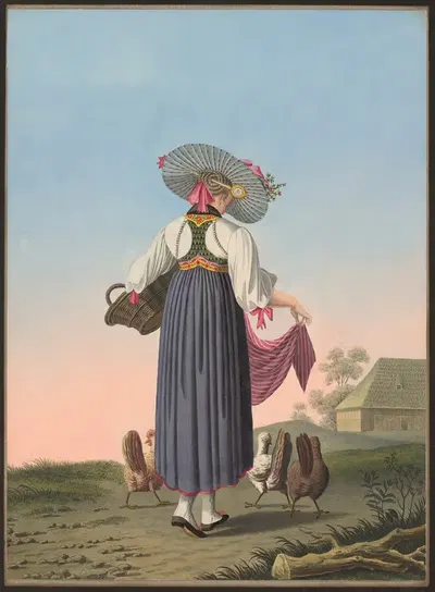 Мари Шлаттер by Жан Эммануэль Лоше, 1825-1830 — digital art print download