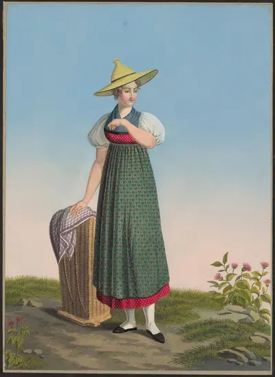 Барб Фавр, Де Лютри рядом с Лозанной by Жан Эммануэль Лоше, 1825-1830 — digital art print download