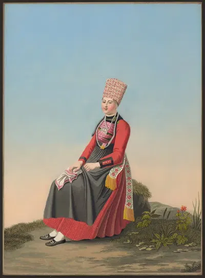 Розали Верюлла, булочница из Фрибурга by Жан Эммануэль Лоше, 1825-1830 — digital art print download