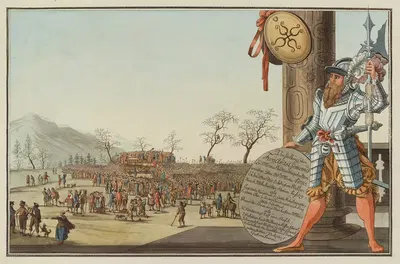 Представление свободной общины в Мэттме, состоявшееся 26 марта 1795 года by Иоганн Якоб Ашманн — digital art print download