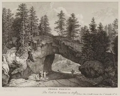 Пьер Пертюи. Со стороны Таванне в Швейцарии by Иоганн Иосиф Хартманн, 1782 — digital art print download