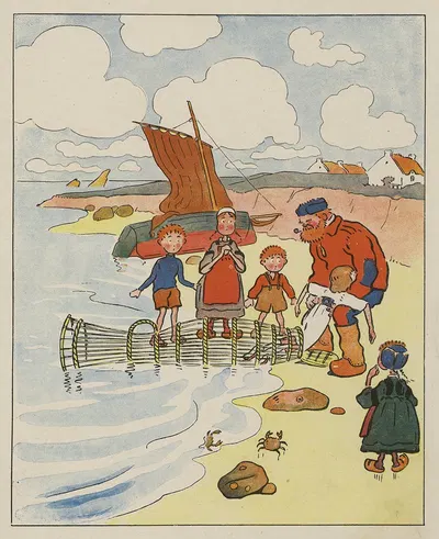 Лилетт Левейе в Крабовилле by Жордик, 1929 — digital art print download