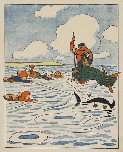 Lilette Léveillé à Craboville Pl.4 by Jordic, 1929 — digital art print download