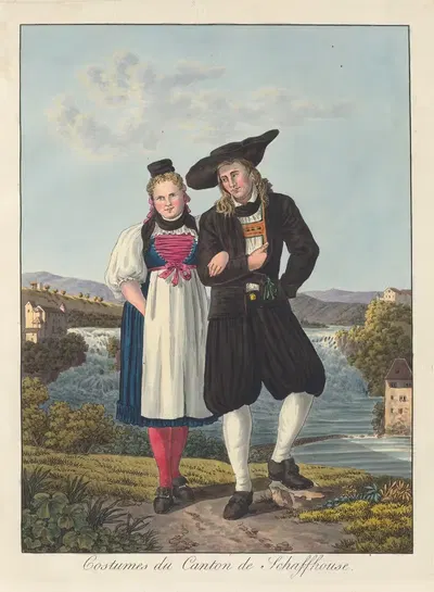 Костюмы кантона Шаффхаузен by Жозеф Рейнхарт, 1808 — digital art print download