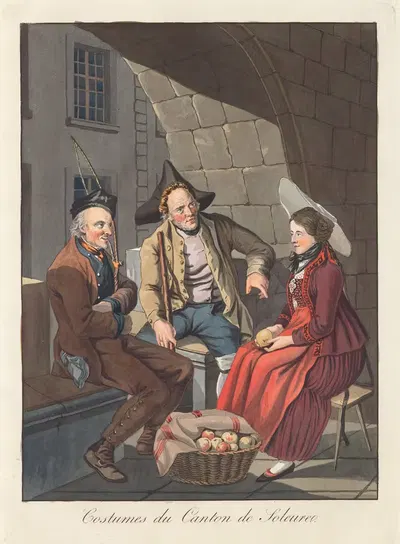 Костюмы кантона Солерн by Жозеф Рейнхарт, 1808 — digital art print download