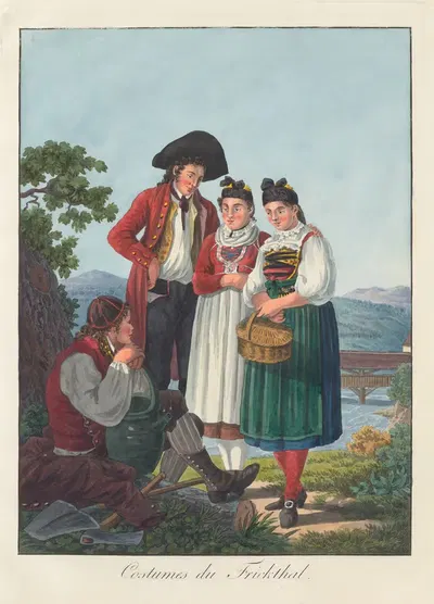 Костюмы Фрикталя by Жозеф Рейнхарт, 1808 — digital art print download