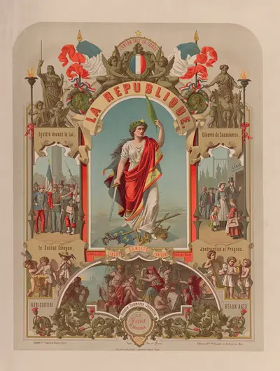 Республика Народ суверенный by Л. Конрад, 1856 — digital art print download