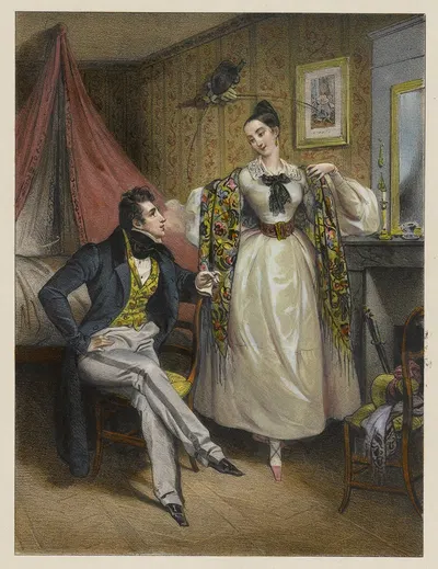 Подарок by Николя Эсташ Маурен, 1834 — digital art print download