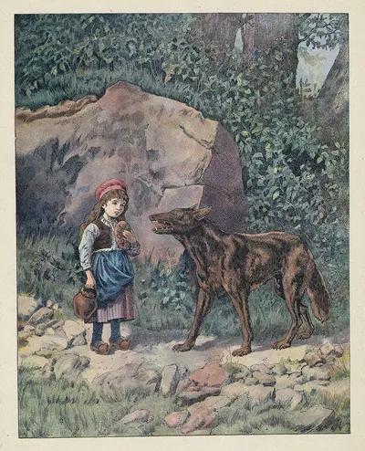 Красная шапочка by Фредерик Теодор Ликс, 1922 — digital art print download