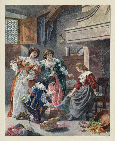 Золушка by Фредерик Теодор Ликс, 1922 — digital art print download