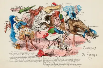 Весенние гонки 1871 by Виктор Куандр — digital art print download